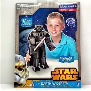 NWT Disney Star Wars Paper Craft Darth Vader Kit